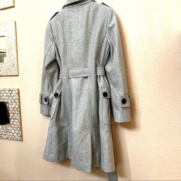Calvin Klein Grey Wool Blend Coat - Picture 7 of 14